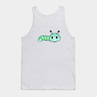 Cute Caterpillar Drawing Tank Top